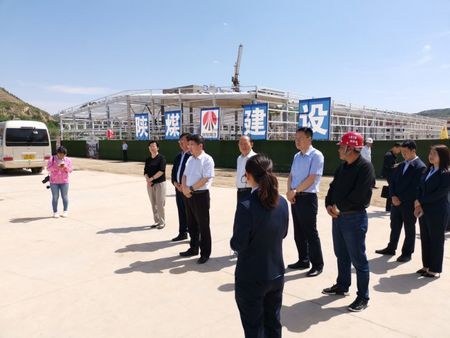 榆林市委常委、組織部部長張啟東一行蒞臨陜煤建設天工公司承建的清澗紅棗深加工項目調研指導工作