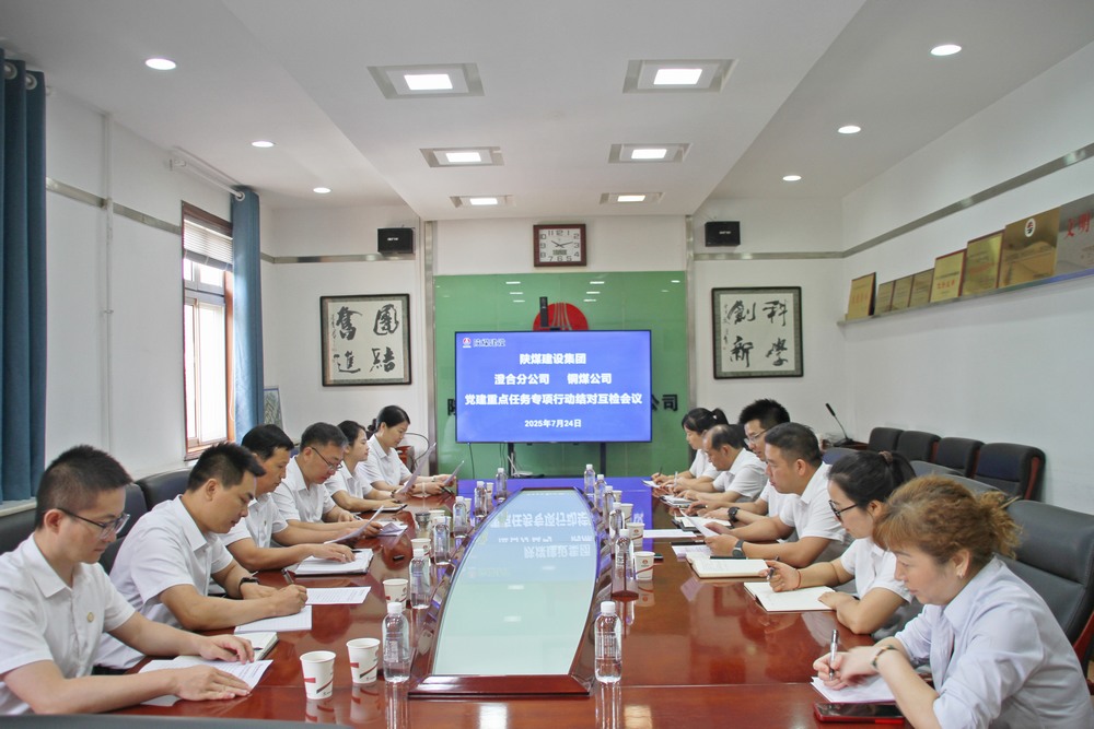 陜煤建設銅煤公司與澄合分公司：結(jié)對互檢共促黨群工作提質(zhì)增效